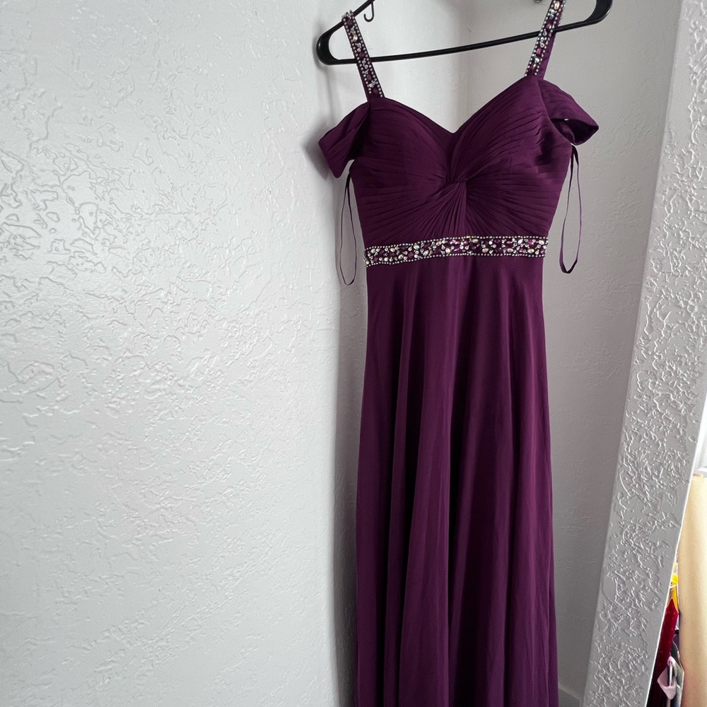 Elegant Purple Evening Dress